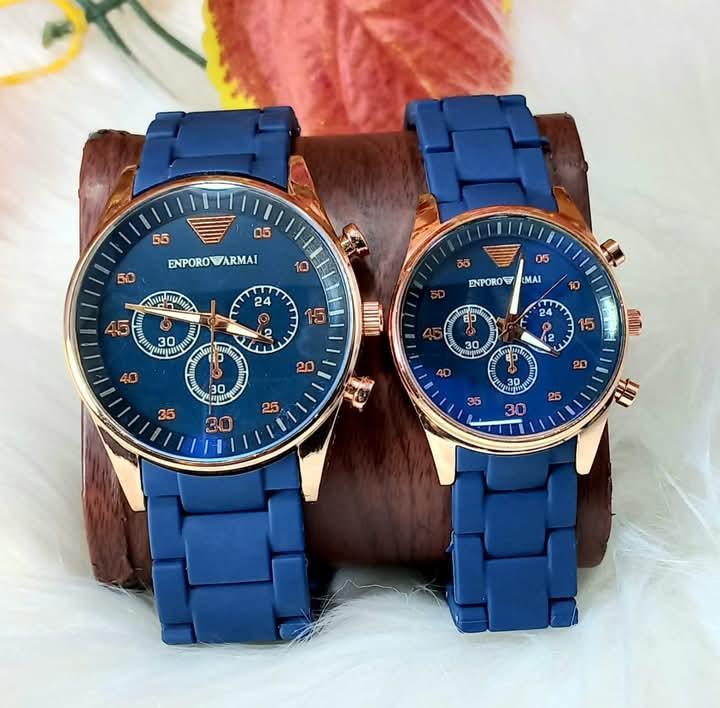 Stainless Steel Quartz Couple Watches