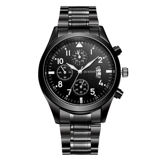 Waterproof Calendar Steel Band Watch